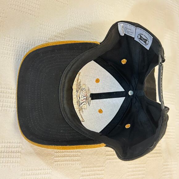 Miller Genuine Draft Snapback Hat Pigskin Suede Brim Logo Masters - Picture 7 of 10